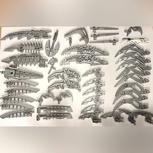 Huge Set Of LEGO Bionicle Weapons Set Of 43 Items Bundle Genuine Bionicle Parts